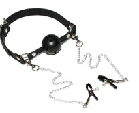 Ball Gag Nipple Clamps