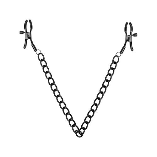 Nipple Clamps with Chain - Black