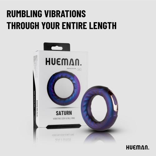 Hueman - Saturn Vibrating Cock/Ball Ring