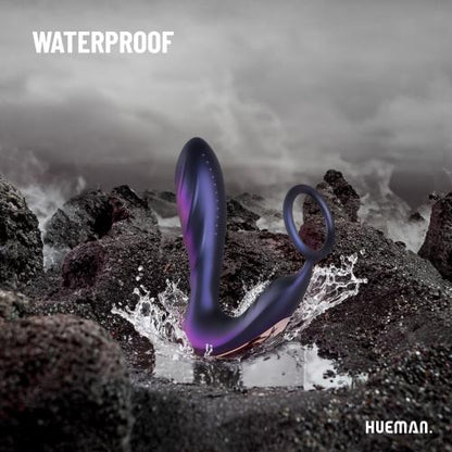 Hueman - Black Hole Anal Vibrator With Cockring