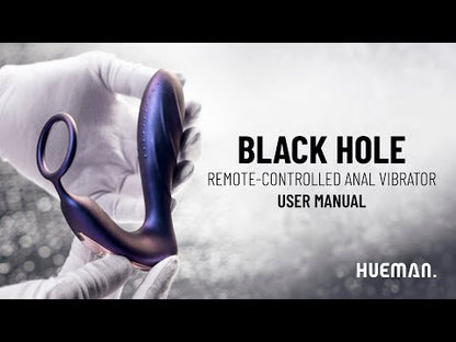 Hueman - Black Hole Anal Vibrator With Cockring