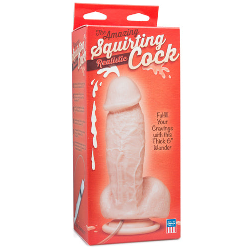 Spuitende Dildo Met Balzak - 13 cm