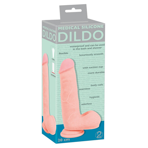 Realistische Dildo Met Bakzak- 20 cm