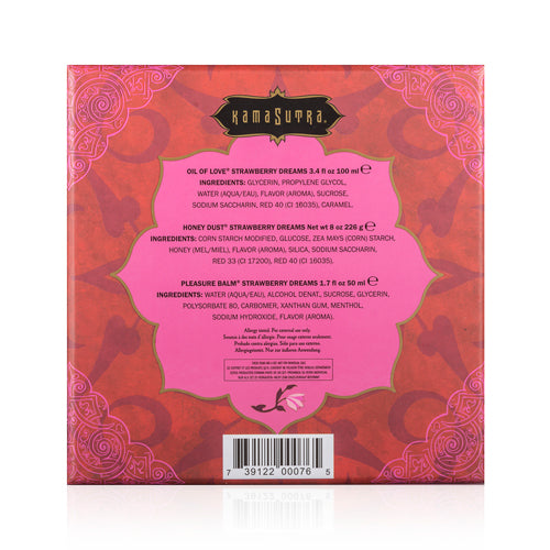 Kamasutra Treasure Trove Strawberry Massageset