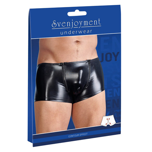 Wetlook Heren Boxer Met Rits