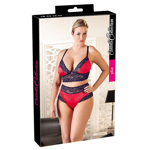 Satijnen Lingerie Set Met Kant