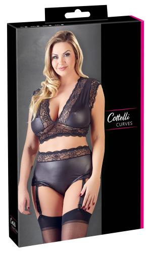 Sexy 2-Delige Wetlook BH Set - Curvy