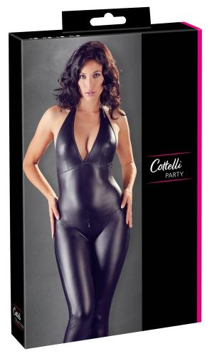 Sexy Wetlook Catsuit Met Open Kruisje