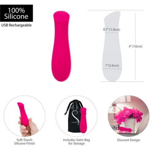 Mini Swan Rose Vibrator - Roze