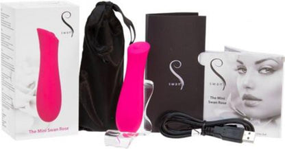 Mini Swan Rose Vibrator - Roze