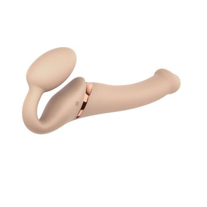 Strap On Me - Strapless Vibrerende Voorbind Dildo - Maat M