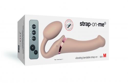 Strap On Me - Strapless Vibrerende Voorbind Dildo - Maat M