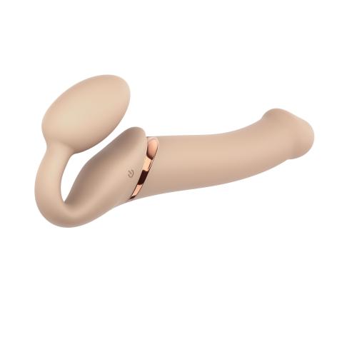 Strap On Me - Strapless Vibrerende Voorbind Dildo - Maat L