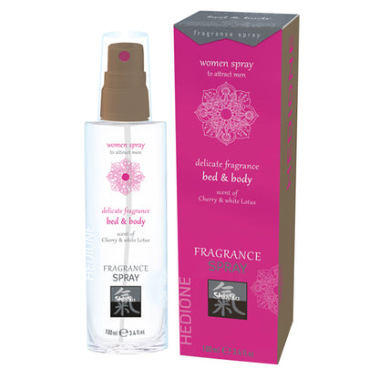 Feromonen Bed & Body Spray Voor Vrouwen - Kers & Witte Lotus