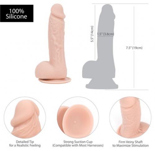 Addiction - Mark Dildo Met Zuignap - 19 cm