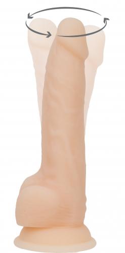 Naked Addiction - Realistische Roterende Dildo Met Afstandsbediening - 18 cm