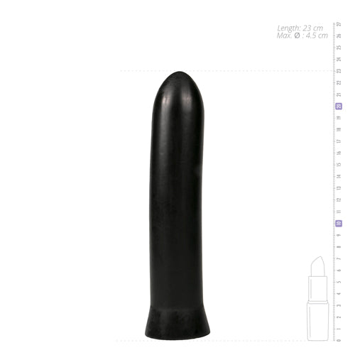 All Black Dildo 22.5 cm - Zwart