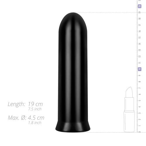 All Black - Zwarte anaal dildo 19.5 CM