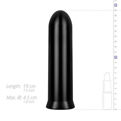 All Black - Zwarte anaal dildo 19.5 CM