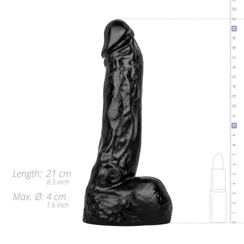 Realistische Dildo 22 cm - Zwart