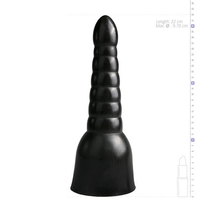 XXL Dildo All Black - Zwart