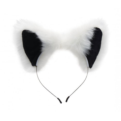 White Fox Buttplug & Haarband Set