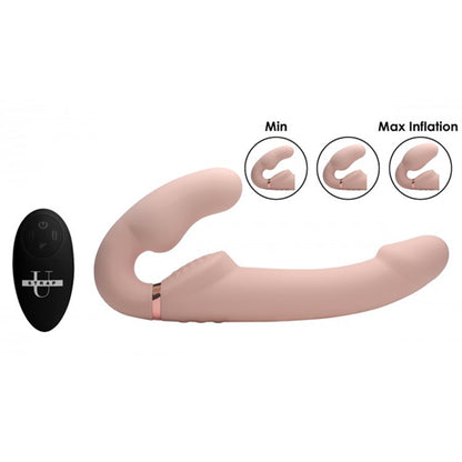 Evoke Opblaasbare en Vibrerende Strapless Strap-on