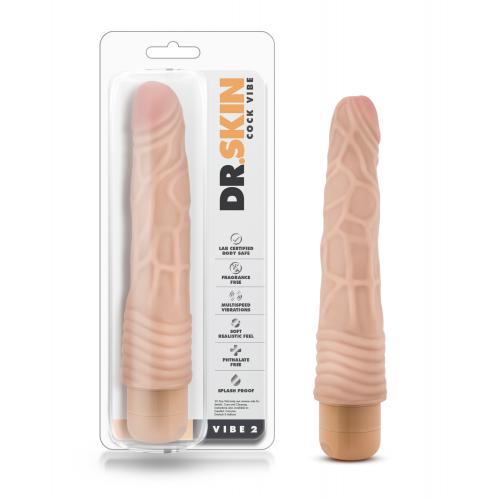 Dr. Skin - Cock Vibe no2 Vibrerende Dildo - Beige