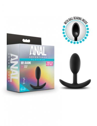 Anal Adventures Platinum - Vibra Slim Verzwaarde Anaal Plug