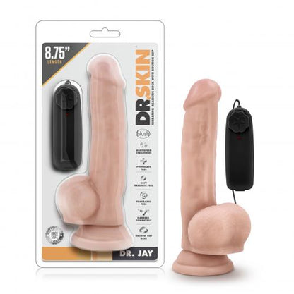 Dr. Skin - Dr. Jay Vibrator Met Zuignap 22 cm - Beige