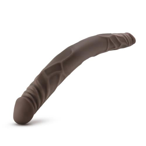 Dr. Skin - Realistische Dubbele Dildo 35 cm - Chocolate