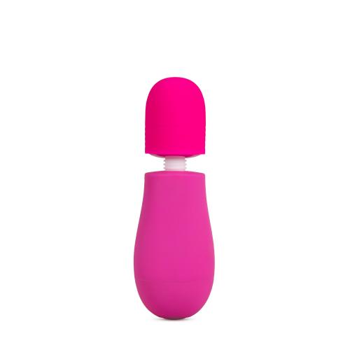 Rose - Petite Wand Vibrator Met Opzetstukken - Roze