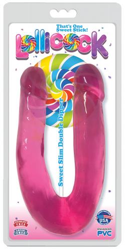 Lollicock - Sweet Slim Double Dipper Dildo - 33 cm