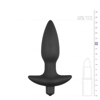 Vibrerende Klassieke Buttplug - Zwart