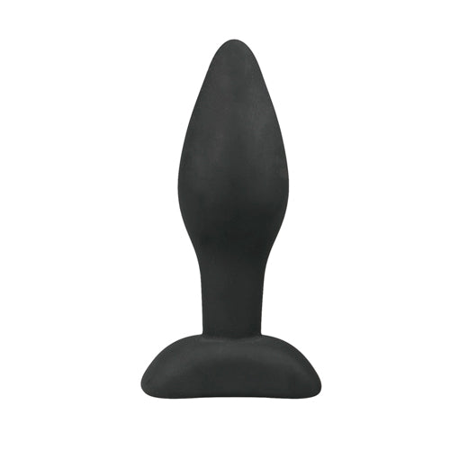 Kleine zwarte siliconen buttplug