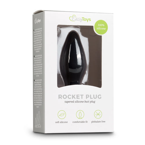 Kleine zwarte siliconen buttplug