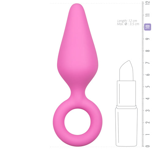 Roze Buttplug Met Trekring