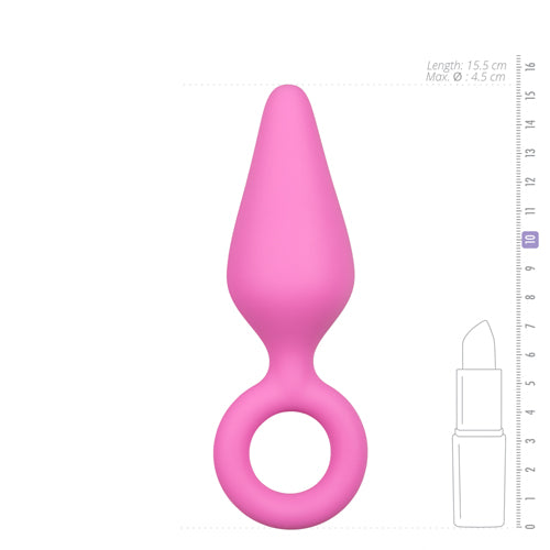 Roze Buttplug Met Trekring