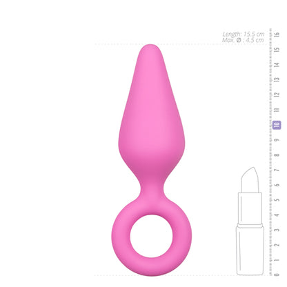 Roze Buttplug Met Trekring