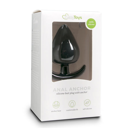 Anker buttplug - zwart, medium