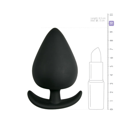 Anker buttplug - zwart, medium