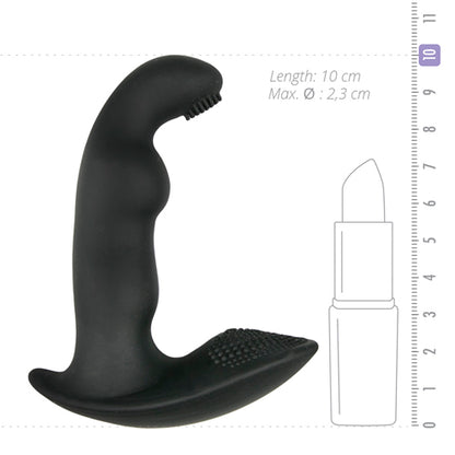 Dynamic Duke Geribbelde Prostaat Vibrator - Zwart