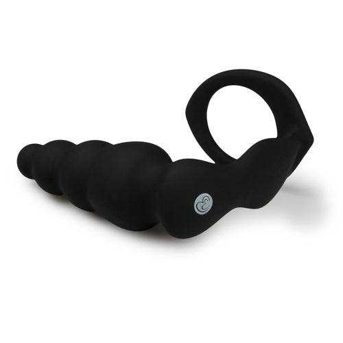 Cockring Met Geribbelde Buttplug