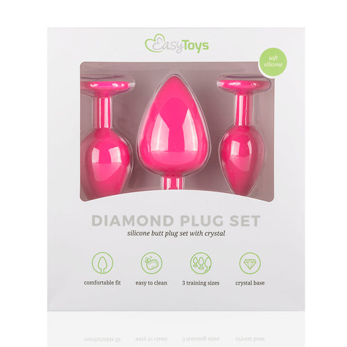 Siliconen Buttplug Met Diamant