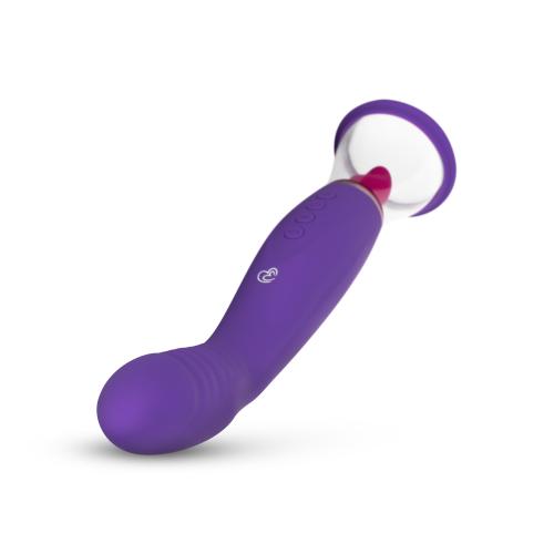 Pleasure Pump Met G-Spot Vibrator - Paars