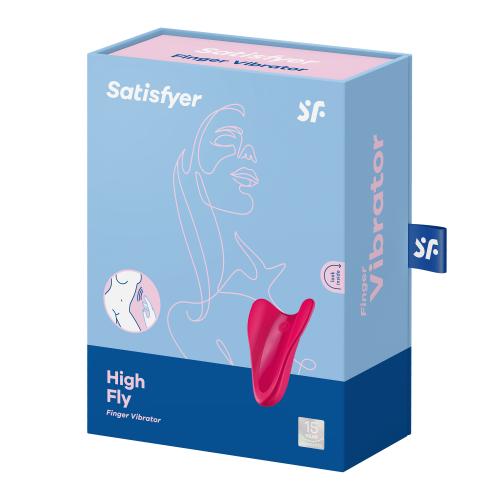 Satisfyer High Fly Vingervibrator - Rood