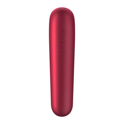 Satisfyer Dual Love Luchtdrukvibrator- Rood