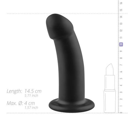 No-Parts - Charlie Dildo 14.5 cm - Zwart