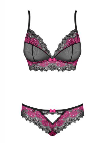 Tulia 2-Delige BH Set - Zwart/Roze