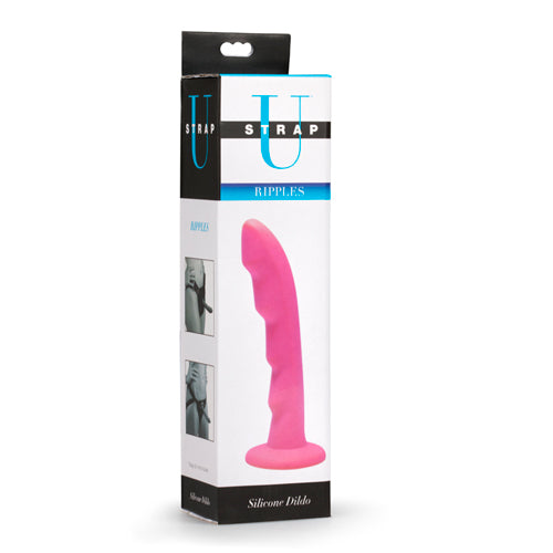 Ripples Strap-On Dildo - Roze